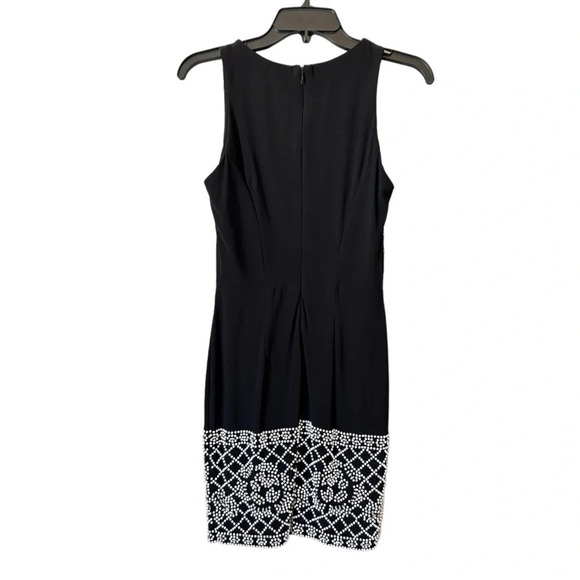 Xscape Women's Sleeveless Black Beaded Dress Size 6 Knee Length, Semi Formal - Picture 2 of 10